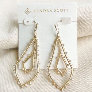 Kendra Scott Alice Gold Drop Earrings NEW